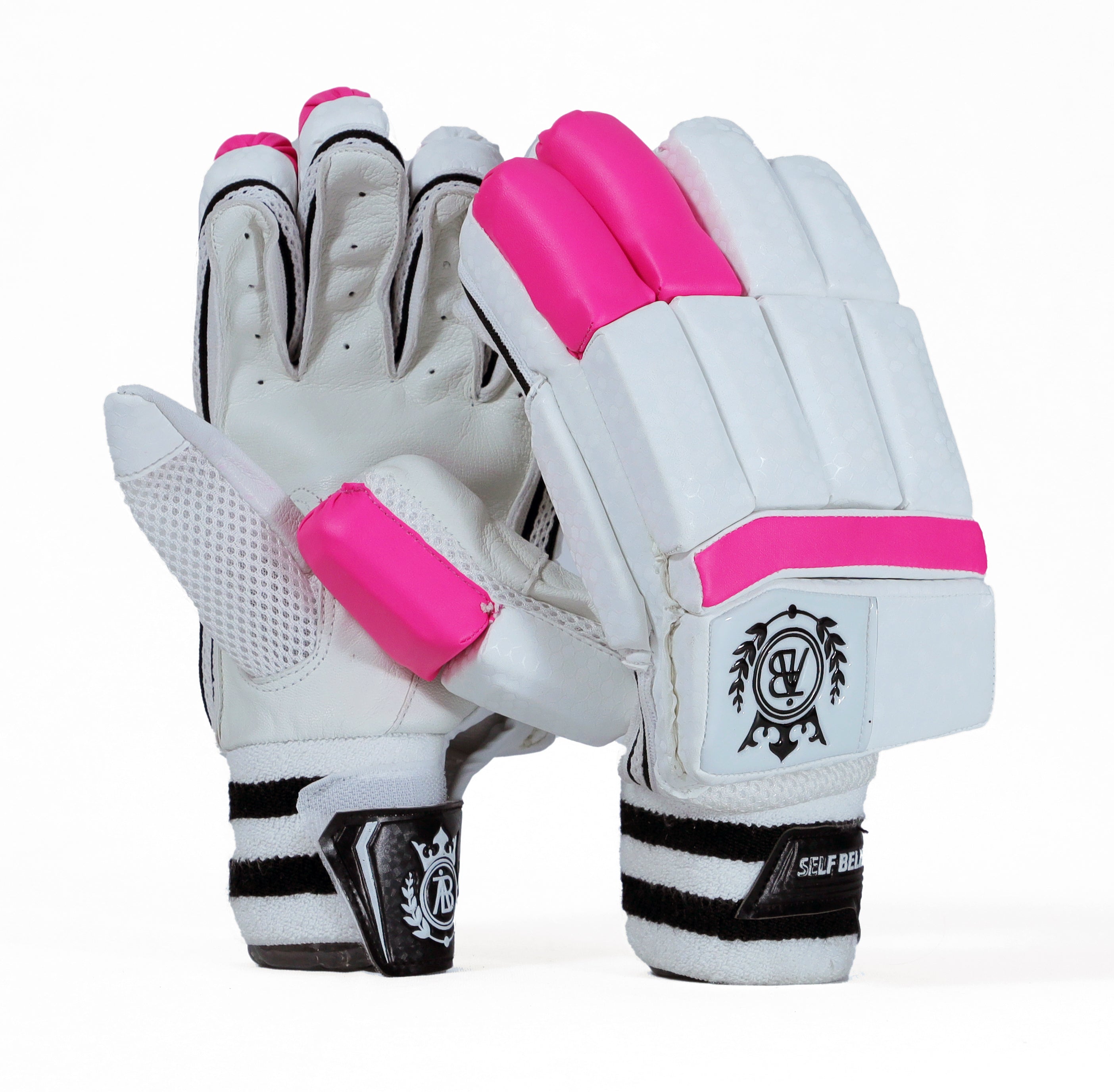 Elite Edition Batting Gloves Pink & White