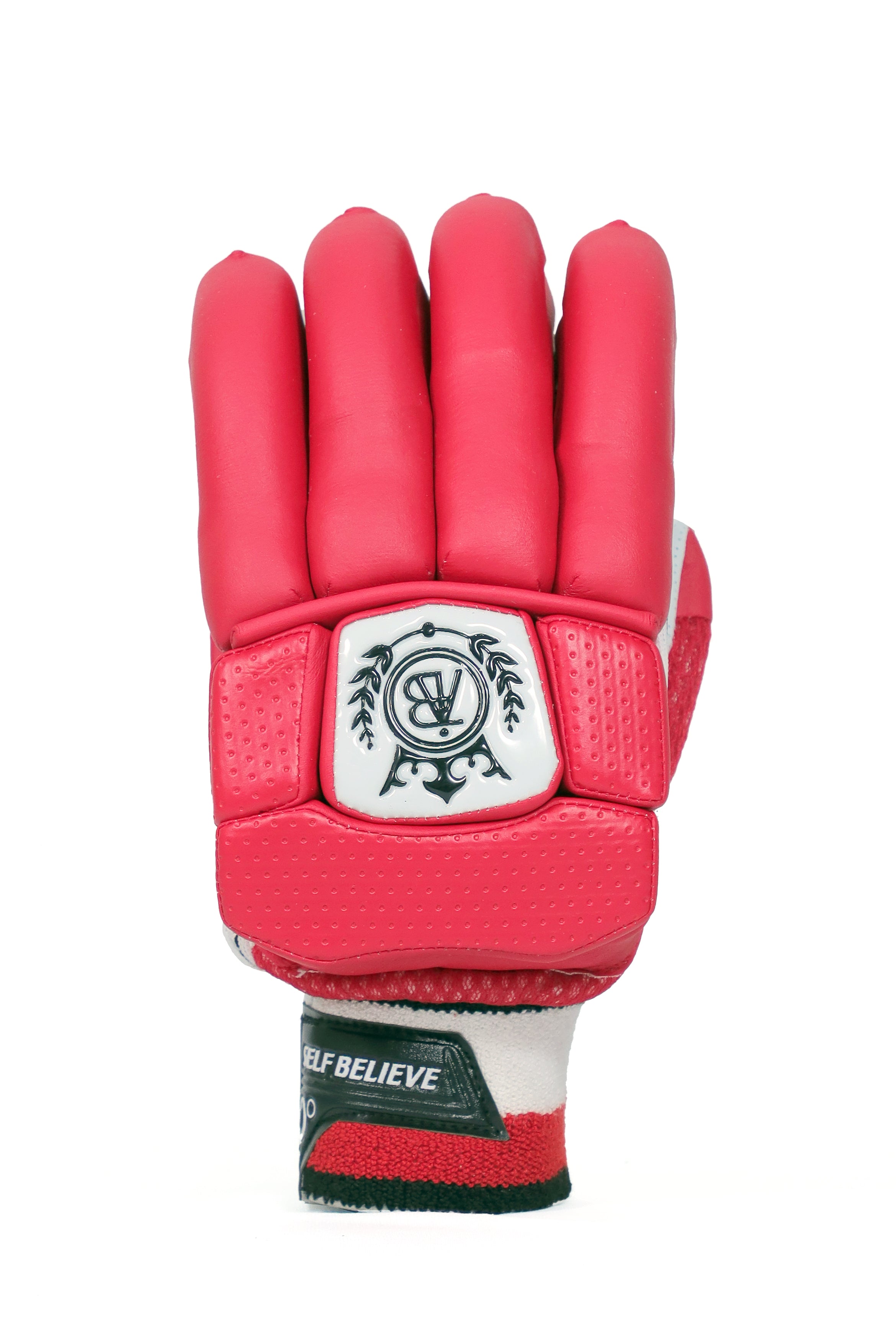 BB Test White Edition Red Color Batting Gloves