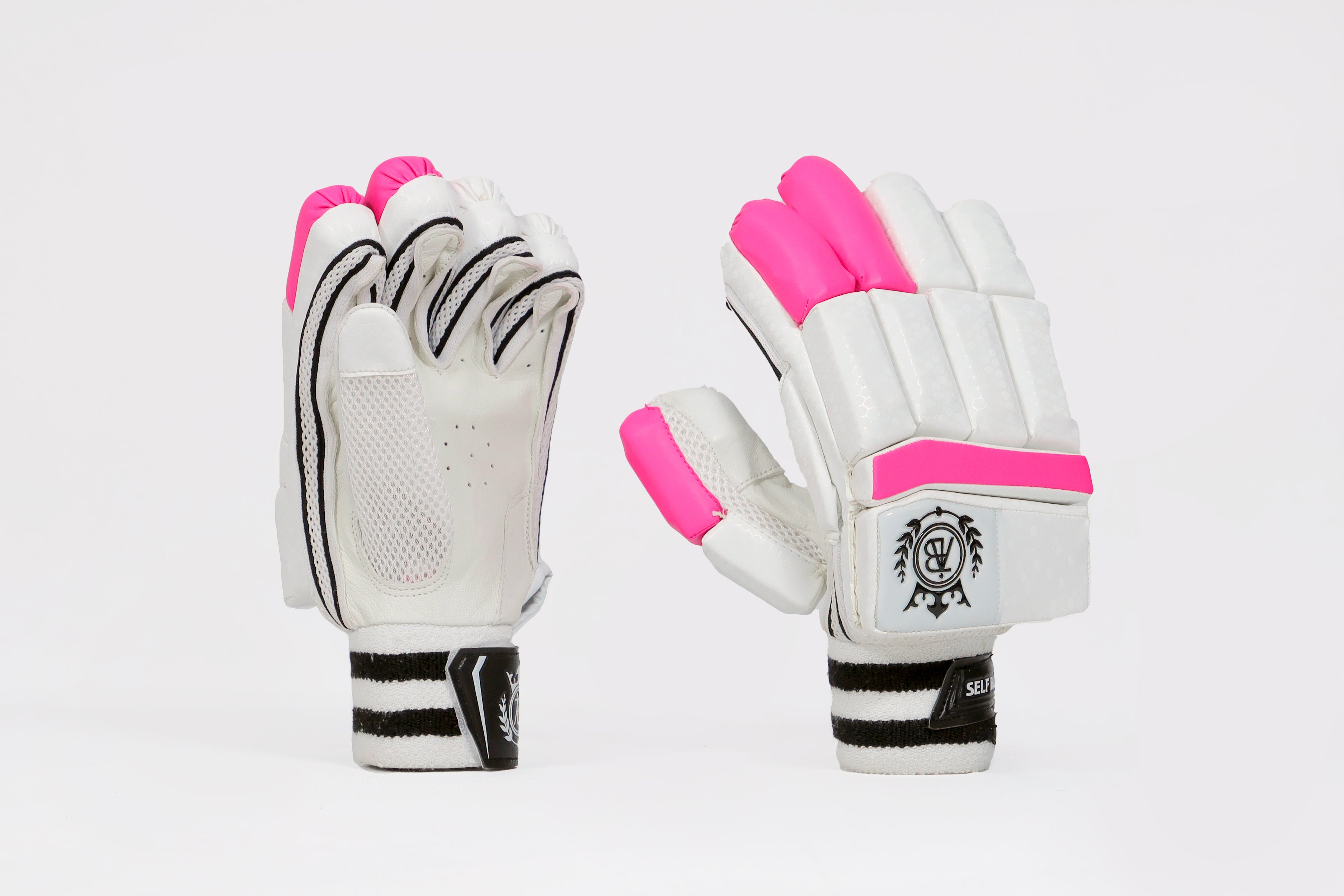 Elite Edition Batting Gloves Pink & White