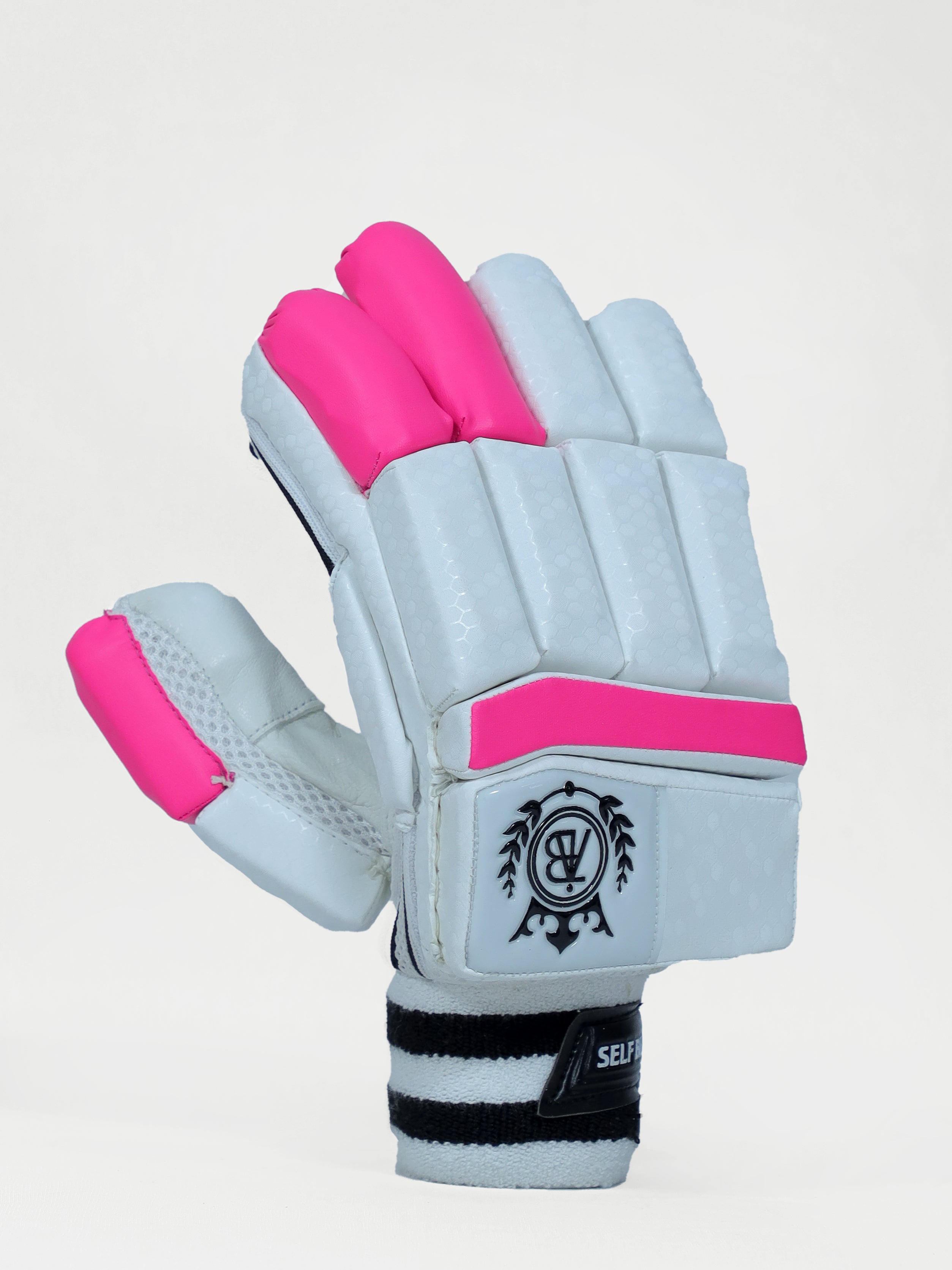 Elite Edition Batting Gloves Pink & White