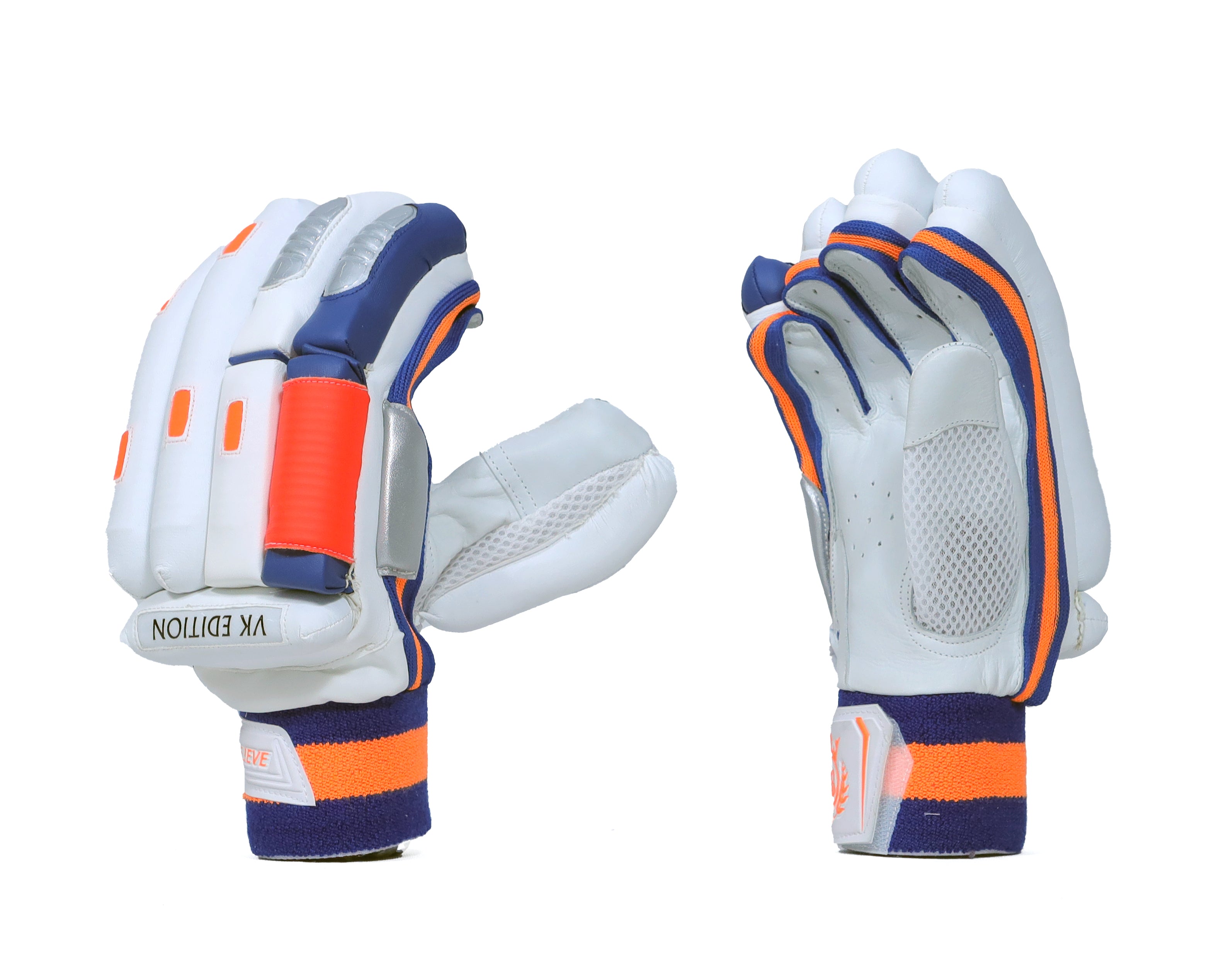 BB VK Edition Batting Gloves Blue & Orange