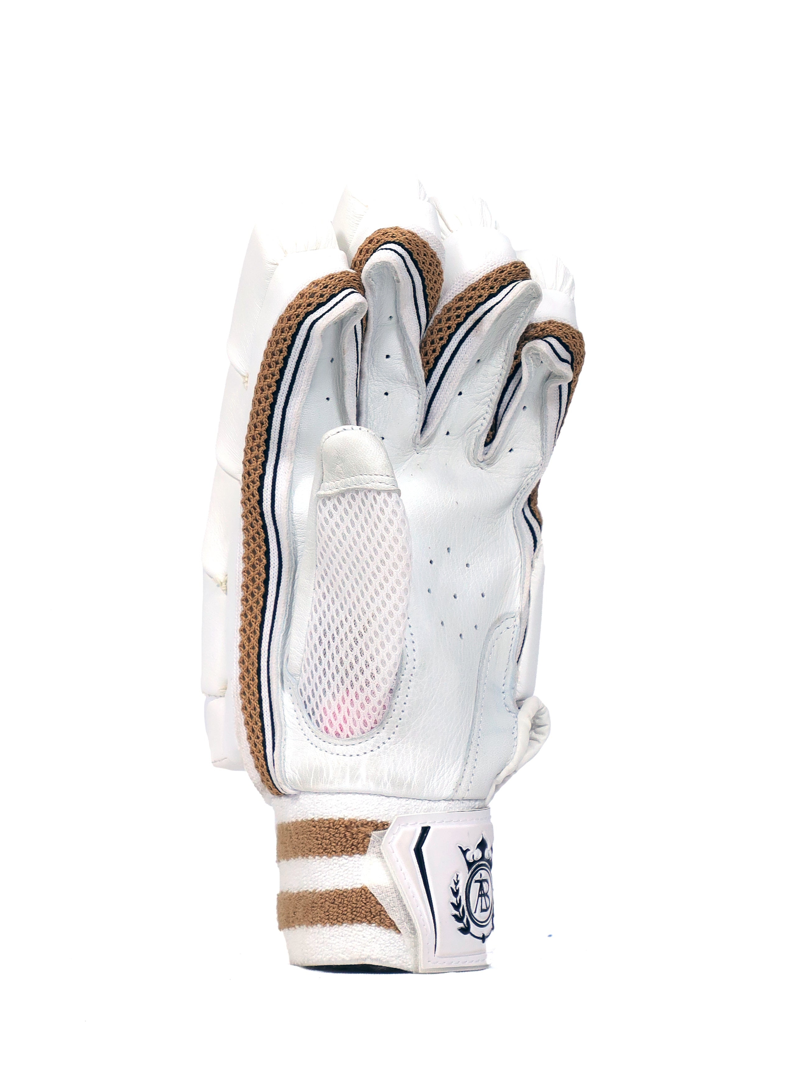 BB Limited Edition Batting Gloves Black & White (Cut-Finger)