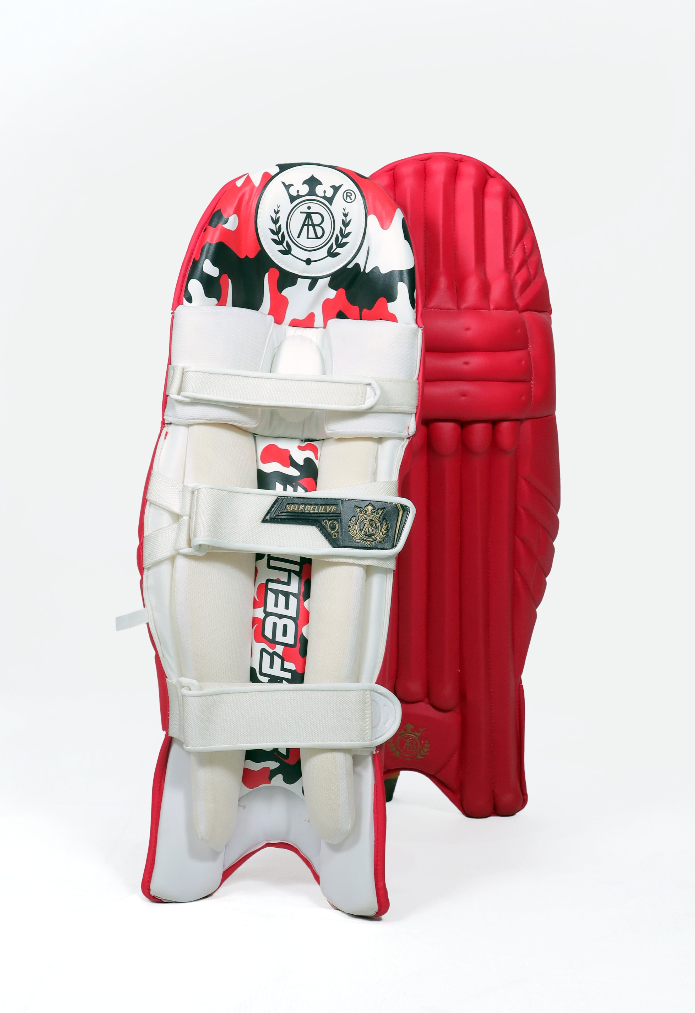 BB IPL Edition Colored Batting Pads Red