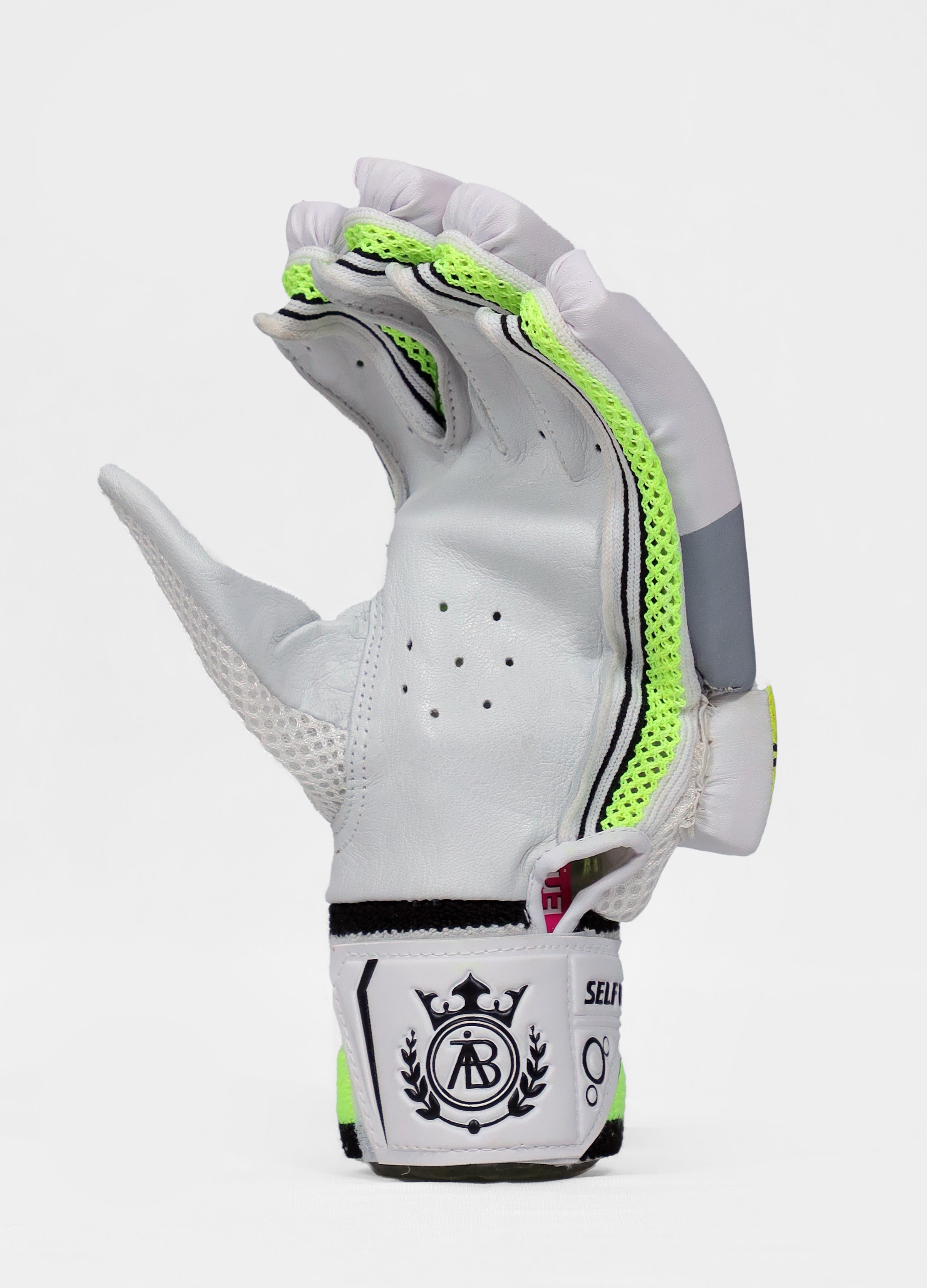 BB Combo Batting Gloves Neon & White