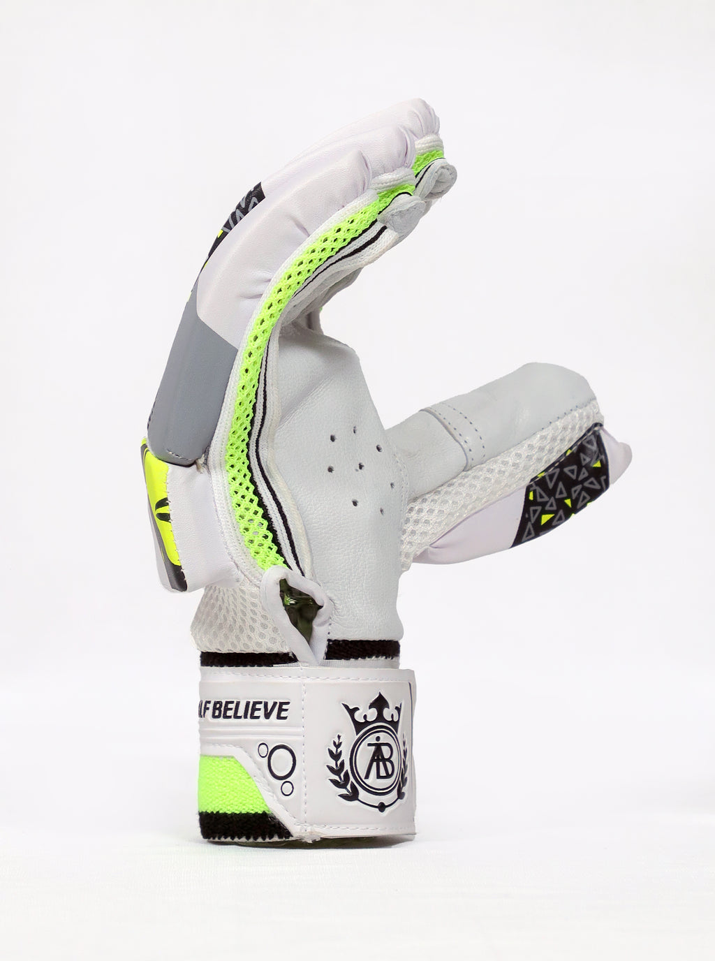 BB Combo Batting Gloves Neon & White